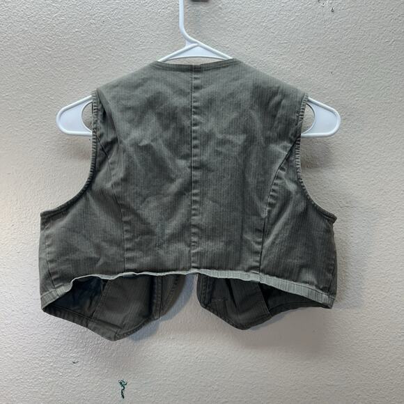Vintage Y2K Xhilaration Vest Womens Military Utility Style Vest SZ m Goblincore - Picture 5 of 5
